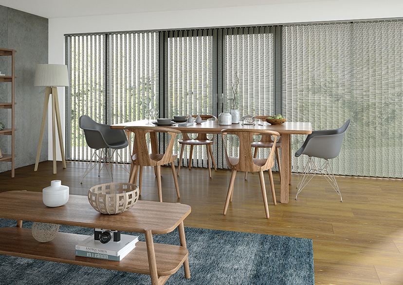 Big savings on made to measure vertical blinds like this monterey shale design