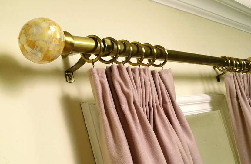 brass finials