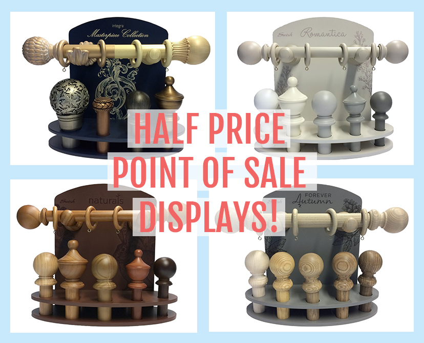 Half price point of sale displays available now