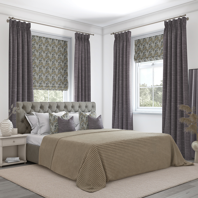 textured bedroom fabrics