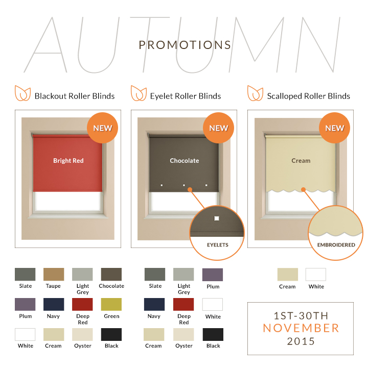 Autumn Offers Roller Blinds