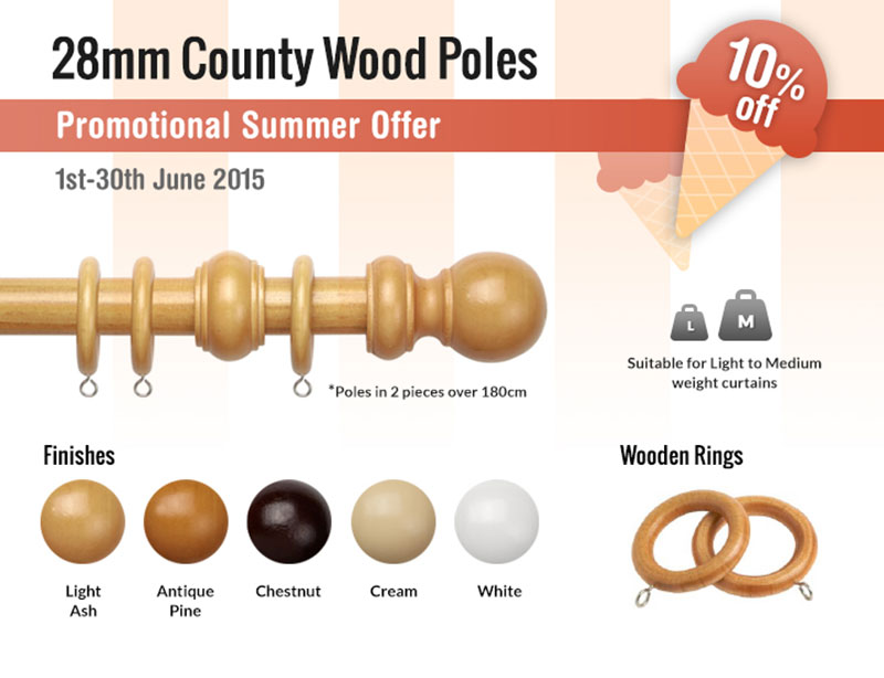 28mm County Wood Poles