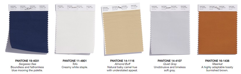 pantone neutral swatches 2018