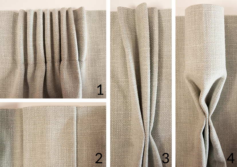 four types of pleat