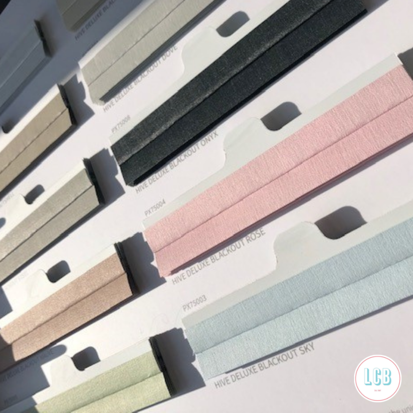 samples of pleated blinds