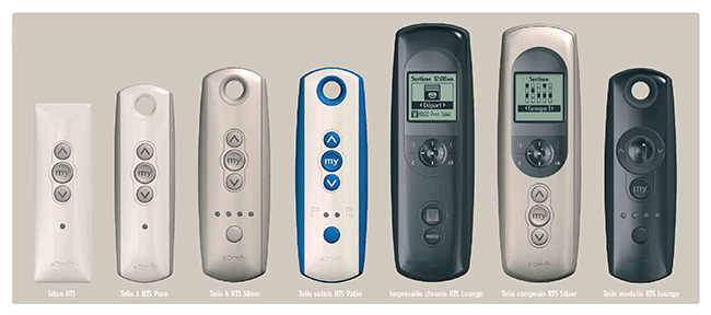 Remote controls for Somfy motorised blinds