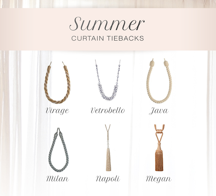 summer curtain tiebacks