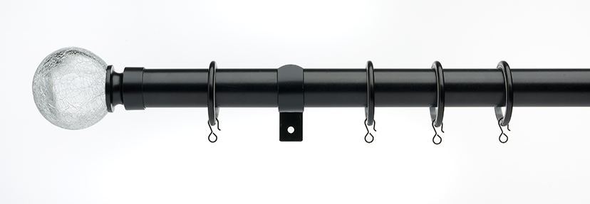 Universal glass black 28mm pole