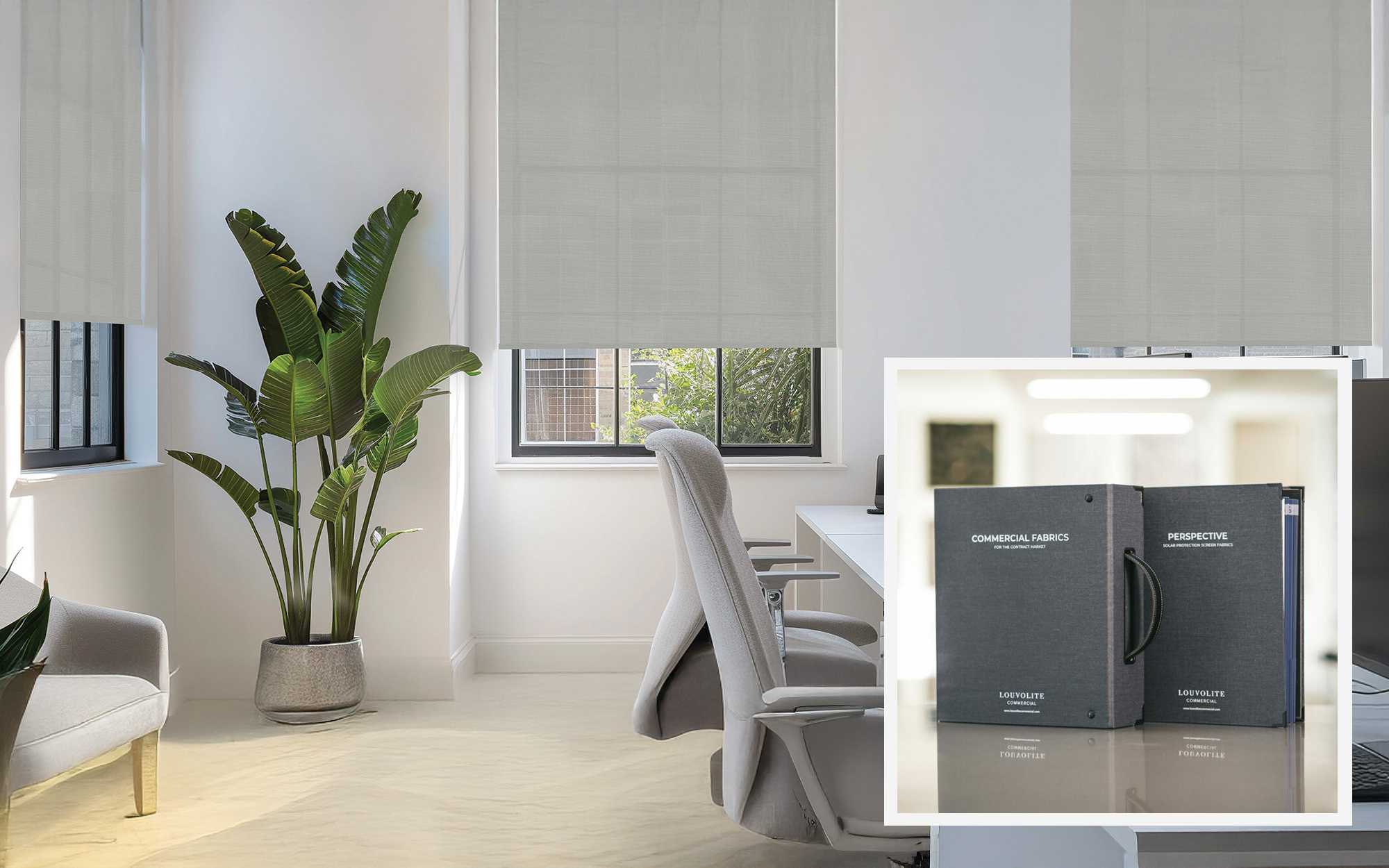 Image showing window blinds and presentation books