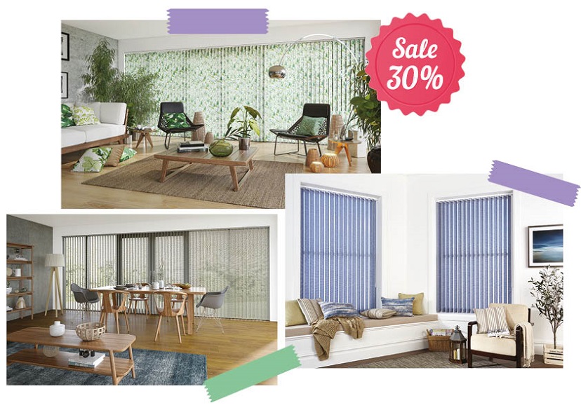 Vertical blinds january promotion