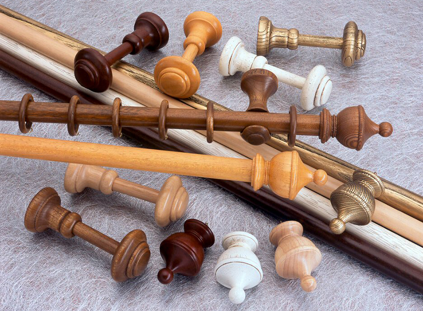 wooden finials